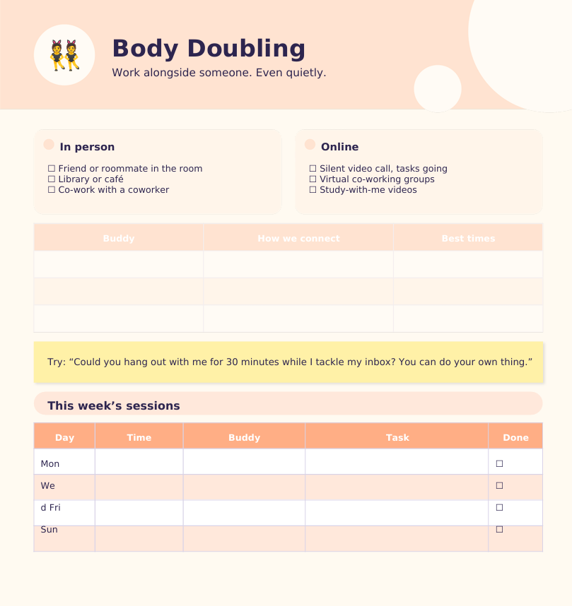 ADHD-Friendly Productivity System
